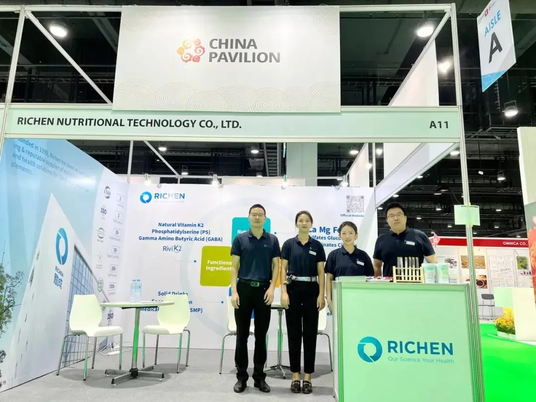 Richen Brought Innovative Products and Solutions at Vitafoods Asia 2023